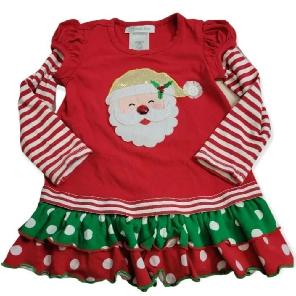 Bonnie Jean Santa tunic 2T
